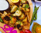 A picture of step 4 of Malai Boti.