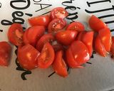 Une image de l'étape 5 de Salade de laitue rougette aux tomates,courgette râpée et orange.