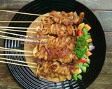 Foto langkah ke 12 dari resep Sate Jamur Tiram (Teflon) 30.01.2019.