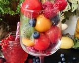 Une image de l'étape 4 de Glace vanille à la sorbetière🍇🥭🍓🍎🍋.