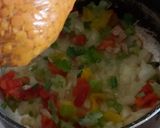 A picture of step 2 of Tortila, lentil samosa.