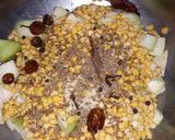 A picture of step 1 of Louki k kabab.