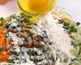 A picture of step 1 of Vegetable Pancake 蔬菜煎饼.