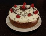 A picture of step 24 of Chocolate / Rasberry / White Chocolate No Bake Cheesecake.