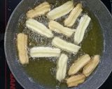 Hình bước làm 5 của món Churros chiên lắc Phô Mai
