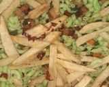 A picture of step 4 of Spninach Tikka Green macaroni.