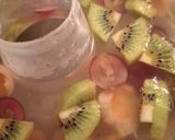 Foto langkah ke 4 dari resep Puding coklat lapis vanila dan buah vla melon.