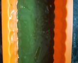 A picture of step 5 of Matcha green chocolate bars.