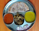 कोल्हापुरी काळे मटण थाळी (kale mutton thali recipe in marathi) रेसिपी स्टेप 8 फोटो 