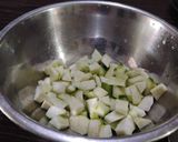 A picture of step 1 of Raw Papaya & Potato Sabzi.