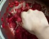 Hình bước làm 3 của món Xôi gấc siêu đỏ