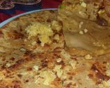 A picture of step 5 of Jaggery dryfruits paratha.