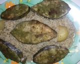 A picture of step 3 of Surmai Pulao Hara Masala.