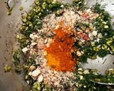 A picture of step 5 of Jowar Bhakri with Dill Sabji.