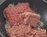 Easy egy serpenyős darált húsos tészta füstölt sajttal nyakon verve recept fázis 1 fotója