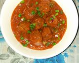 A picture of step 5 of Veg Manchurian gravy.