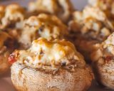 Foto del paso 4 de la receta: Champiñones rellenos de pollo y queso de cabra