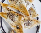 Foto del paso 7 de la receta Triángulos de verduras con masa filo