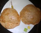 A picture of step 3 of Poori.