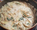 A picture of step 5 of My Spinach Ricotta Chicken Mushroom Pasta.