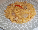 Foto del paso 12 de la receta: Fideos finos con judías blancas, calamares y almejas