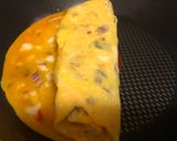 A picture of step 7 of Tamagoyaki [ Japanese rolled omelet].