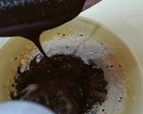 صورة لخطوة 3 من وصفة كيكة شوكولاتة هشة مع صوص شكولاتة بنكهة البندق 🍰🎂⁦❤️⁩🤗😍