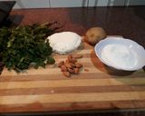 A picture of step 1 of Nutty paneer dumpling.