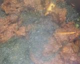 A picture of step 6 of Palak gosht.