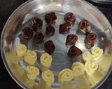 A picture of step 9 of Bourbon biscuits cake.
