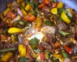 A picture of step 9 of Chilli Chicken.