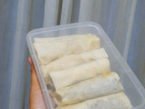 Lumpia rebung ayam