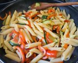 Foto del paso 6 de la receta: Pasta con Pimentón y Zapallito