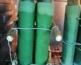 Gambar langkah 6 resipi Lemang Oven Pulut Hitam.