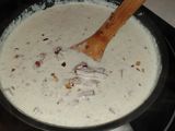 Pasta con queso azul