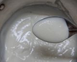 A picture of step 2 of Taro root mor kuzhambu.