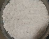 A picture of step 7 of Coconut burfi.