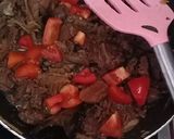 Foto langkah ke 4 dari resep Tumis daging kambing bumbu kecap.