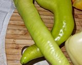 Cukkinis virslis lecsó tarhonyával recept fázis 2 fotója