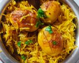 A picture of step 7 of Egg Biryani.