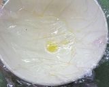 Foto del paso 5 de la receta Guisantes frescos con jamón y huevo poche