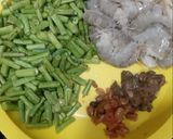 Foto langkah ke 1 dari resep 4. Tauco kacang panjang dan udang.