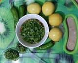 A picture of step 1 of Hari Mirch Lehson & lemon ki Chutney.