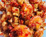 Foto langkah ke 3 dari resep Udang Tahu Balado.