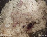 A picture of step 3 of Onion pulaw.