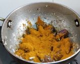 A picture of step 3 of Bagara Baingan.