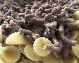 Foto del paso 4 de la receta: Carne con crema para pastas