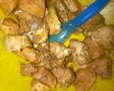 A picture of step 1 of Chicken kebab.