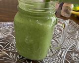 Hình bước làm 2 của món Sinh tố xanh siêu ngon. Eatclean
