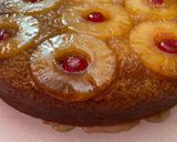 A picture of step 8 of Crockpot pineapple upside down cake.